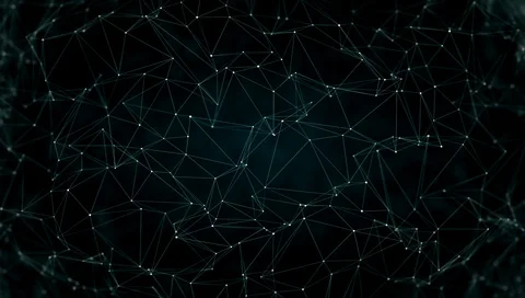 Futuristic polygonal background of low poly technology surface. Video stock 98261646
