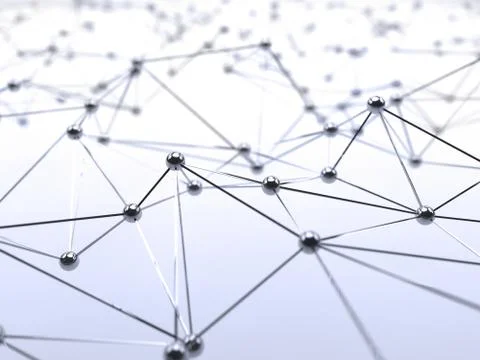 Futuristic polygonal background of low poly surface. Abstract 3d rendering. Stock Illustration