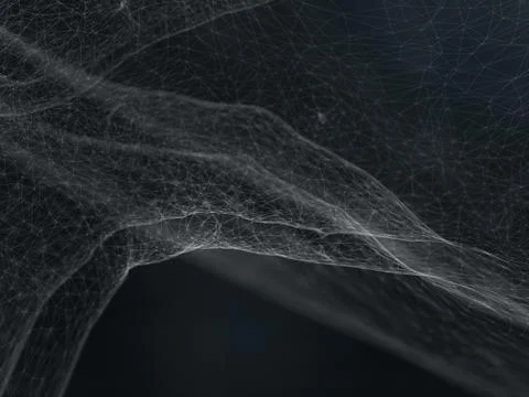 Futuristic polygonal background of low poly surface. Abstract 3d rendering. Illustrazione stock