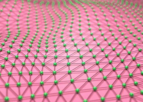 Futuristic polygonal background of low poly surface. Abstract 3d rendering. Illustrazione stock