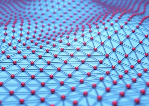 Futuristic polygonal background of low poly surface. Abstract 3d rendering. Stock Illustration