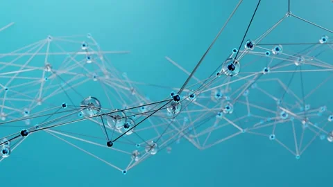 Futuristic Polygonal background, Molecules technology, science, connection Stock Footage 183035906