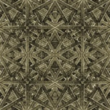 Futuristic Polygonal Seamless Pattern Stock Illustration