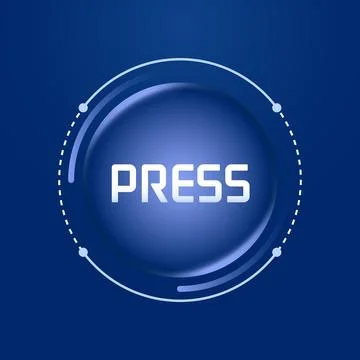 Futuristic Press Button Stock Illustration