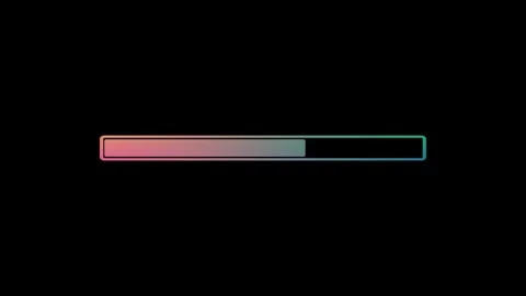 Futuristic progress loading bar, Receiving progress bar, Receiving bar load.. Stock Footage 310417131