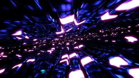 Futuristic purple and white loop animation in 4k, technology concept background Vidéo 228652301