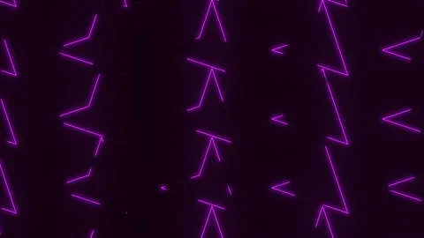 Futuristic purple neon triangle pattern on black background Stock Footage 270411422