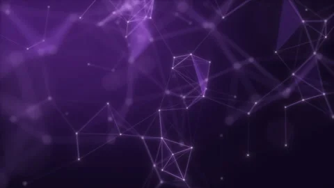 Futuristic purple plexus network background for creative technology Video stock 344306735