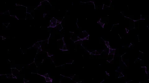 Futuristic Purple Plexus Network Connections , Seamless Loop Stock Footage 340609154