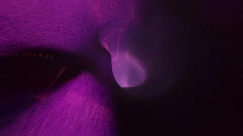 Futuristic Purple Tunnel And Vortex Loop Stock Footage 254073007
