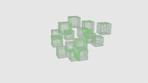 Futuristic Quantum Computing Simulation Stock Footage 146719261