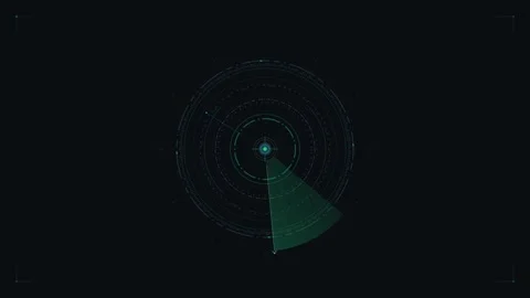 Futuristic radar hud interface scanning animation, circular digital data di.. Stock Footage 344855583