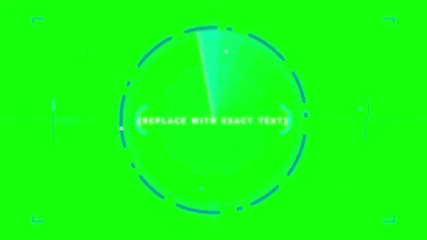 Futuristic radar hud overlay with scanning animation on green screen for ea.. Stock Footage 337553283