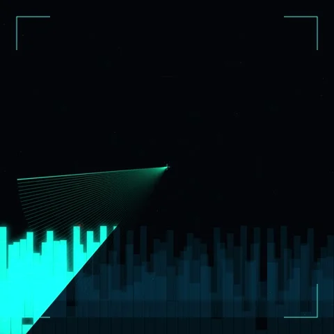 Futuristic Radar Screen Displaying Target Acquisition and Data Analysis Stock-Footage 346282824