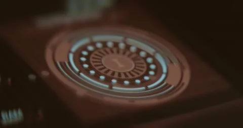 Futuristic radial user interface, advanced technology Stock Footage 323372151