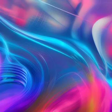 Futuristic random image background, colourful cloud smoke abstract line desig Stock Illustration