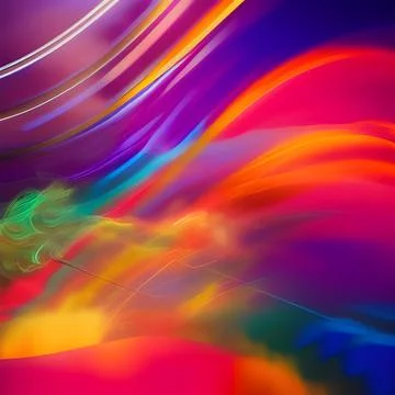 Futuristic random image background, colourful cloud smoke abstract line desig Illustrazione stock