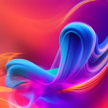 Futuristic random image background, colourful cloud smoke abstract line desig 스톡 일러스트