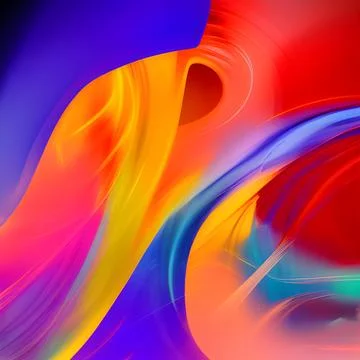 Futuristic random image background, colourful cloud smoke abstract line desig Stock Illustration