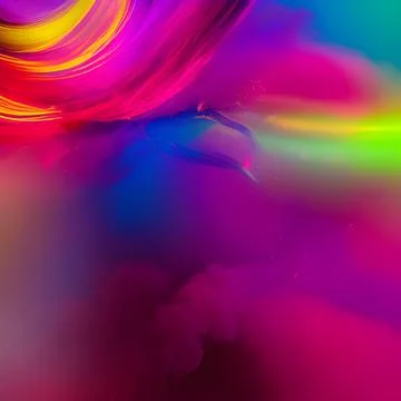 Futuristic random image background, colourful cloud smoke abstract line desig Stock Illustration