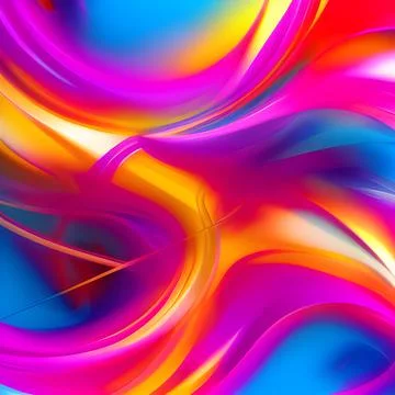 Futuristic random image background, colourful cloud smoke abstract line desig Stock Illustration