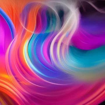 Futuristic random image background, colourful cloud smoke abstract line desig 스톡 일러스트