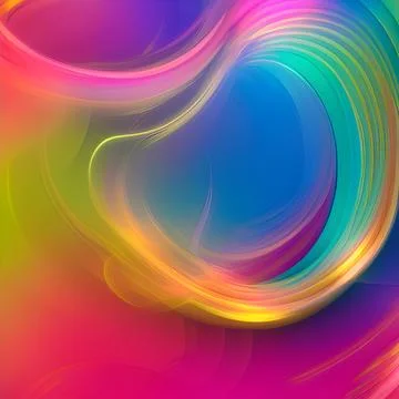 Futuristic random image background, colourful cloud smoke abstract line desig Stock Illustration