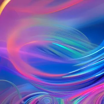 Futuristic random image background, colourful cloud smoke abstract line desig 스톡 일러스트
