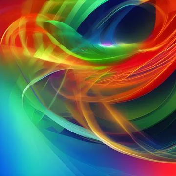 Futuristic random image background, colourful cloud smoke abstract line desig 스톡 일러스트