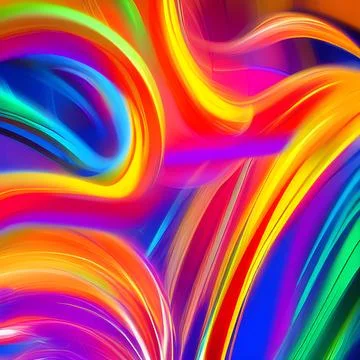 Futuristic random image background, colourful cloud smoke abstract line desig Stock Illustration