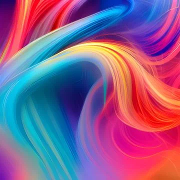 Futuristic random image background, colourful cloud smoke abstract line desig 스톡 일러스트