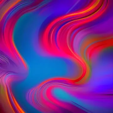 Futuristic random image background, colourful cloud smoke abstract line desig Stock Illustration