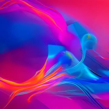 Futuristic random image background, colourful cloud smoke abstract line desig 스톡 일러스트