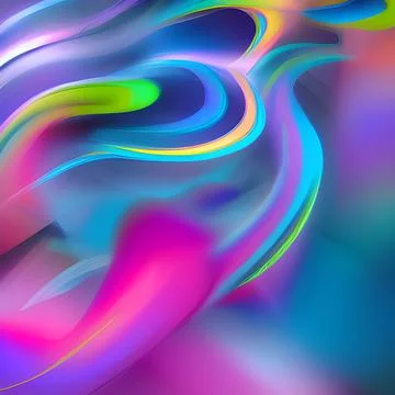 Futuristic random image background, colourful cloud smoke abstract line desig Illustrazione stock