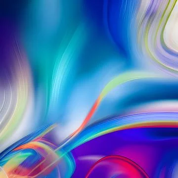 Futuristic random image background, colourful cloud smoke abstract line desig Stock Illustration