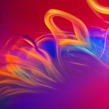 Futuristic random image background, colourful cloud smoke abstract line desig Stock Illustration