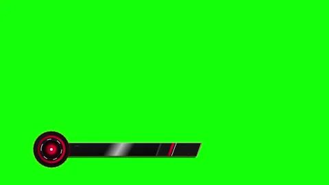Futuristic red and black with circular on green screen background technology 動画素材 336365130
