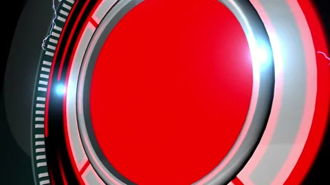 Futuristic red button glowing with electric energy Stock Footage 340890938