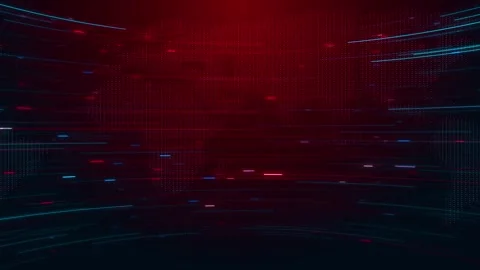Futuristic red error Cyber security technology AI Artificial Intelligence Stock Footage 333785839