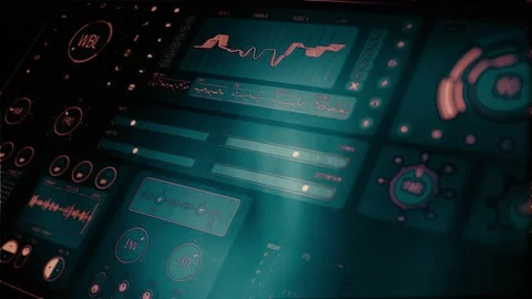 Futuristic red interface Stock-Footage 140206926
