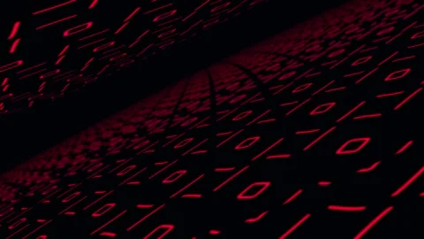Futuristic Red Line Pattern on Black Background Stock Footage 301686940