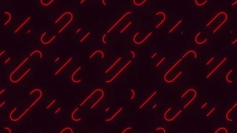 Futuristic red neon capsule pattern on dark background for tech motion design Stock Footage 334140341