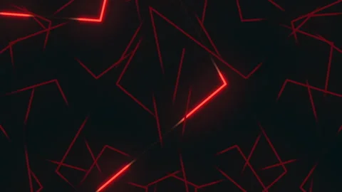 Futuristic red neon lines on dark abstract background for modern motion design Vídeos de archivo 334140549
