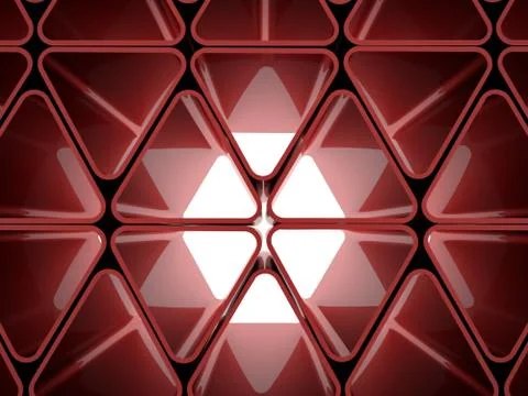 Futuristic red triangle concept Stock Illustration