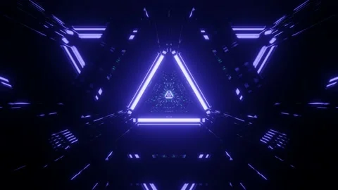Futuristic Reflecting Light Prism 4k uhd 3d rendering vj loop Stock Footage 138515093
