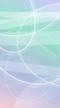 Futuristic ribbon arcs and bright white circular lines sweep across a cool .. Stock Illustration