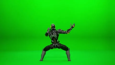 Futuristic Robot Dynamic Movement Asset Stock Footage 322166644