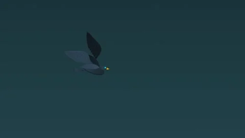Futuristic Robotic Falcon Flying At Supersonic Mach Speeds Stock Footage 340468208