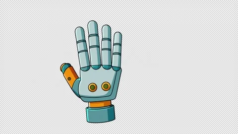 Futuristic robotic hand. Stock Footage 321518432