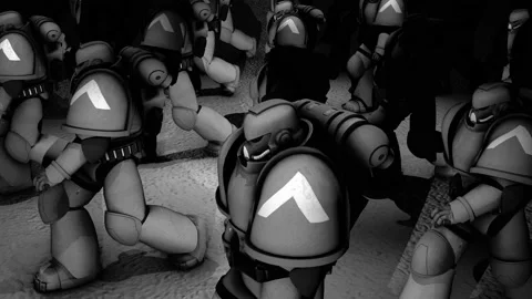 Futuristic Robots Army 4k Stock Footage 200060001
